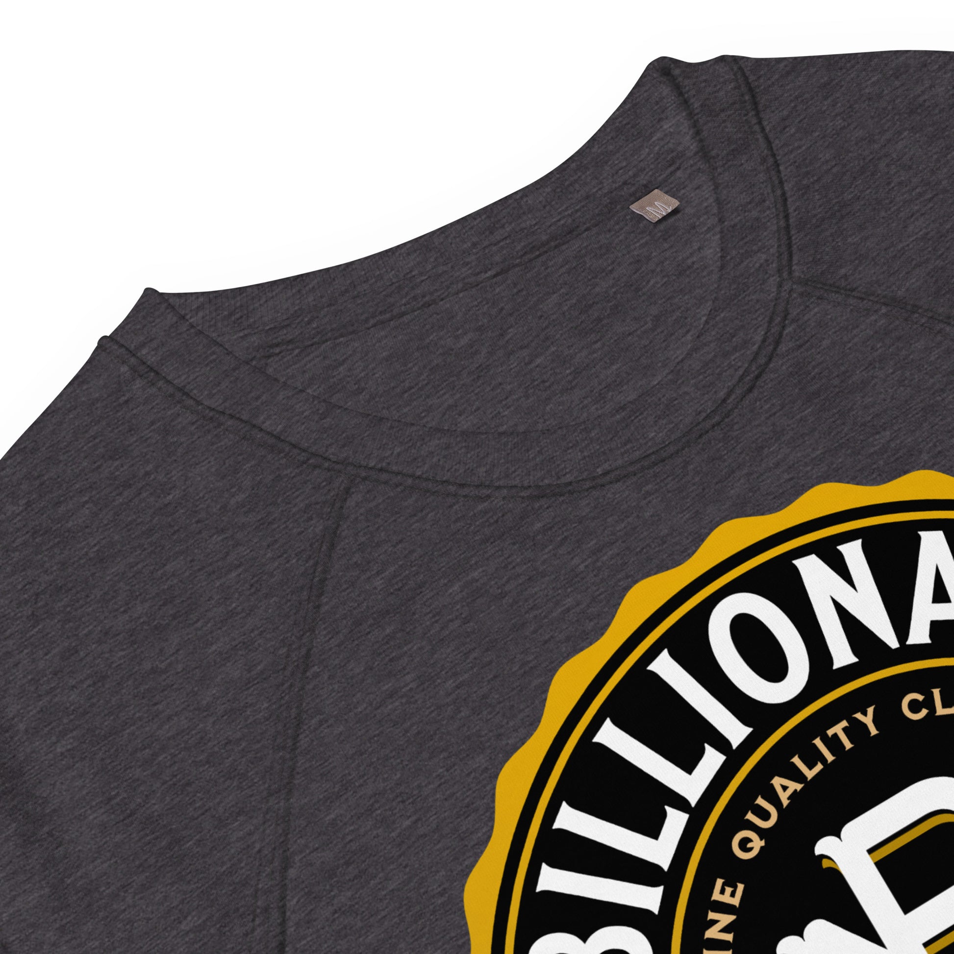 Billionaire Mindset Disc Sweatshirt (Charcoal) - QuikWit Tees
