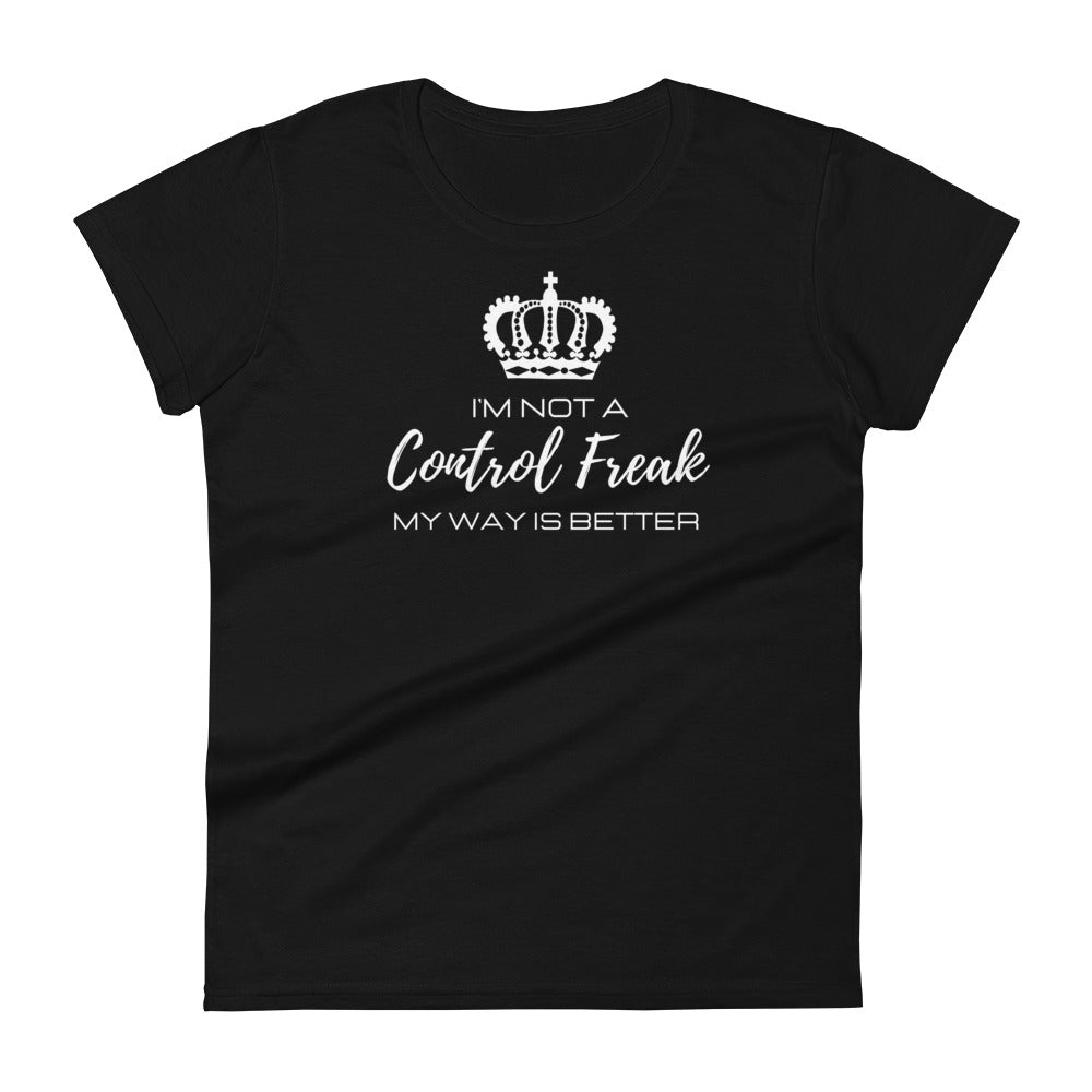 Control Freak Fashion-Fit Tee - QuikWit Tees