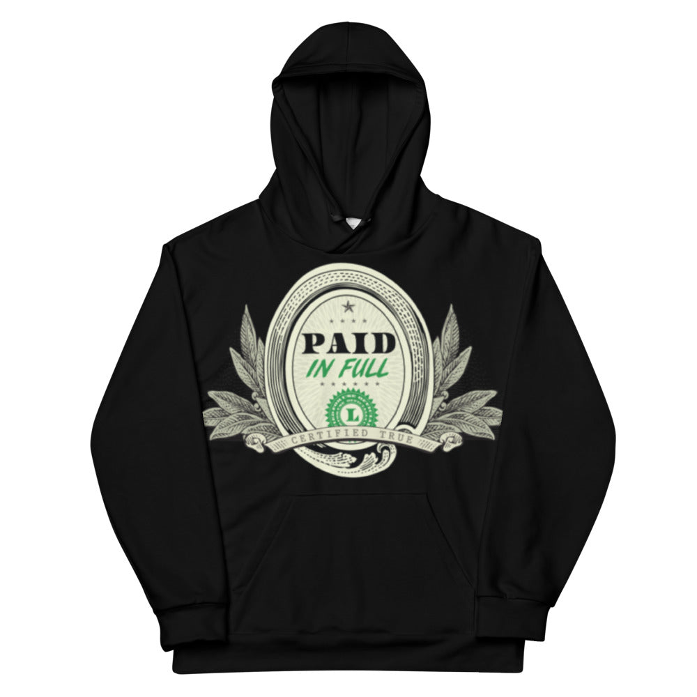 Paid In Full Men's Hoody (Black) - QuikWit Tees